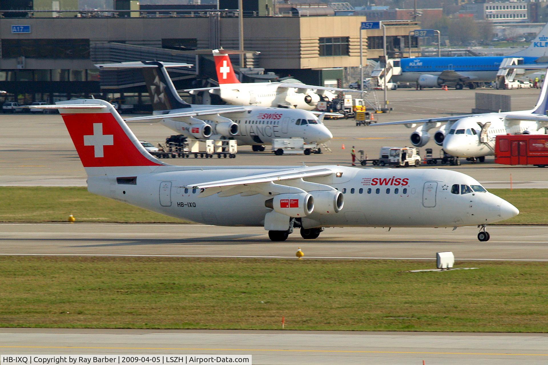 HB-IXQ, 1996 British Aerospace Avro 146-RJ100 C/N E3282, BAe 146RJ-100 [E3282] (Swiss European Air Lines) Zurich~HB 05/04/2009