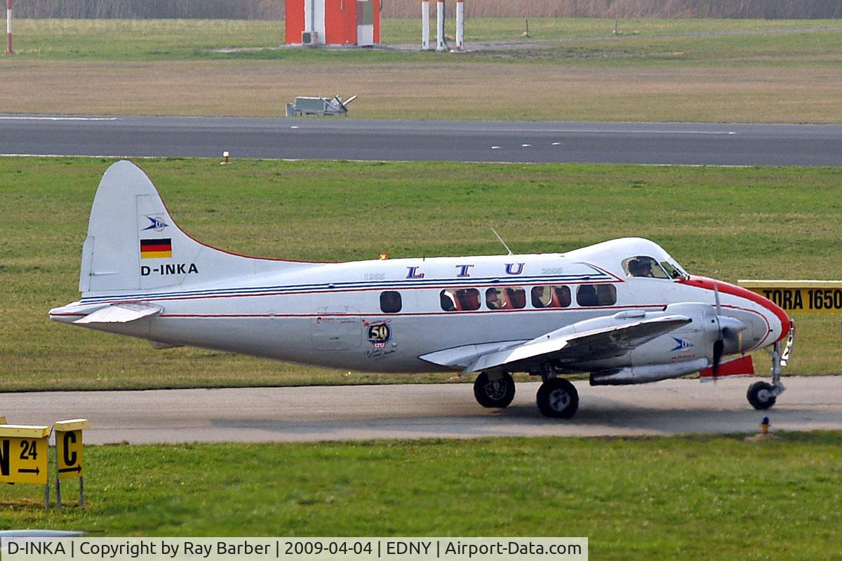 D-INKA, 1949 De Havilland DH-104 Devon C.2 C/N 04266, De Havilland DH.104 Devon C.2/2 [04266] Friedrichshafen~D 04/04/2009