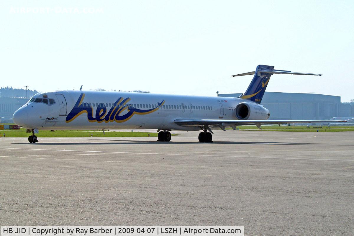 HB-JID, 1996 McDonnell Douglas MD-90-30 C/N 53460, McDonnell Douglas MD-90-30 [53460] (Hello AG) Zurich~HB 05/04/2009