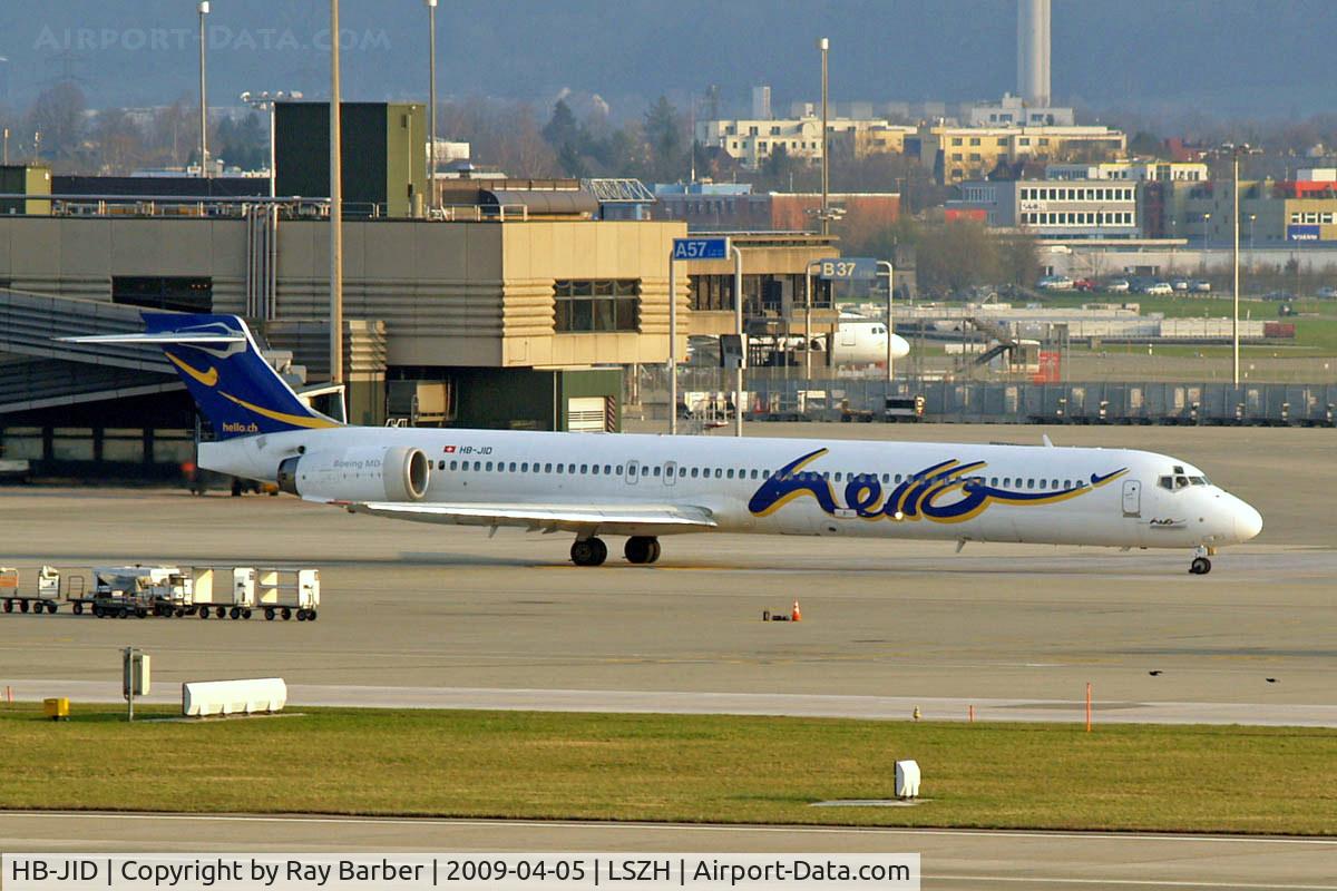 HB-JID, 1996 McDonnell Douglas MD-90-30 C/N 53460, McDonnell Douglas MD-90-30 [53460] (Hello AG) Zurich~HB 05/04/2009