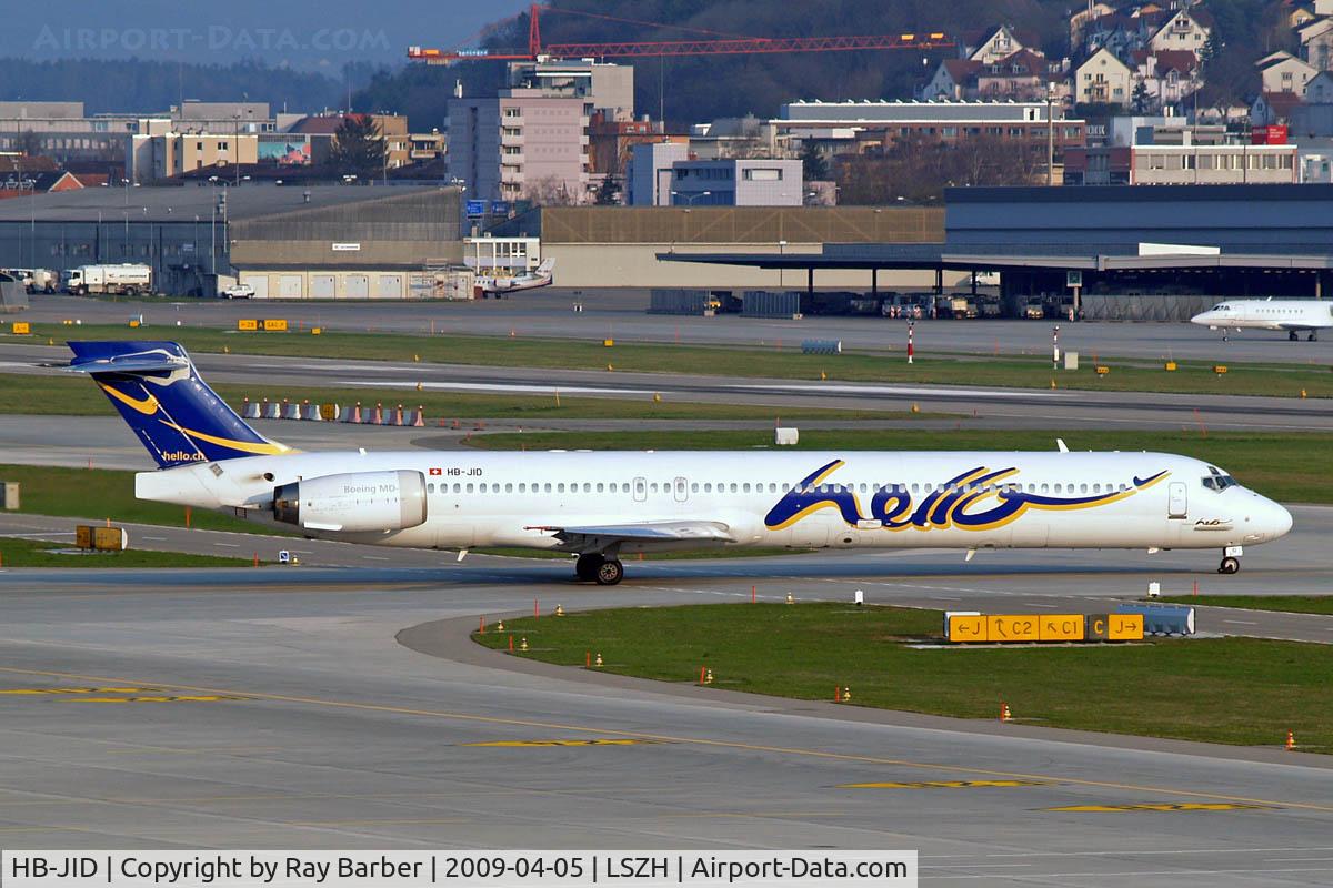 HB-JID, 1996 McDonnell Douglas MD-90-30 C/N 53460, McDonnell Douglas MD-90-30 [53460] (Hello AG) Zurich~HB 05/04/2009