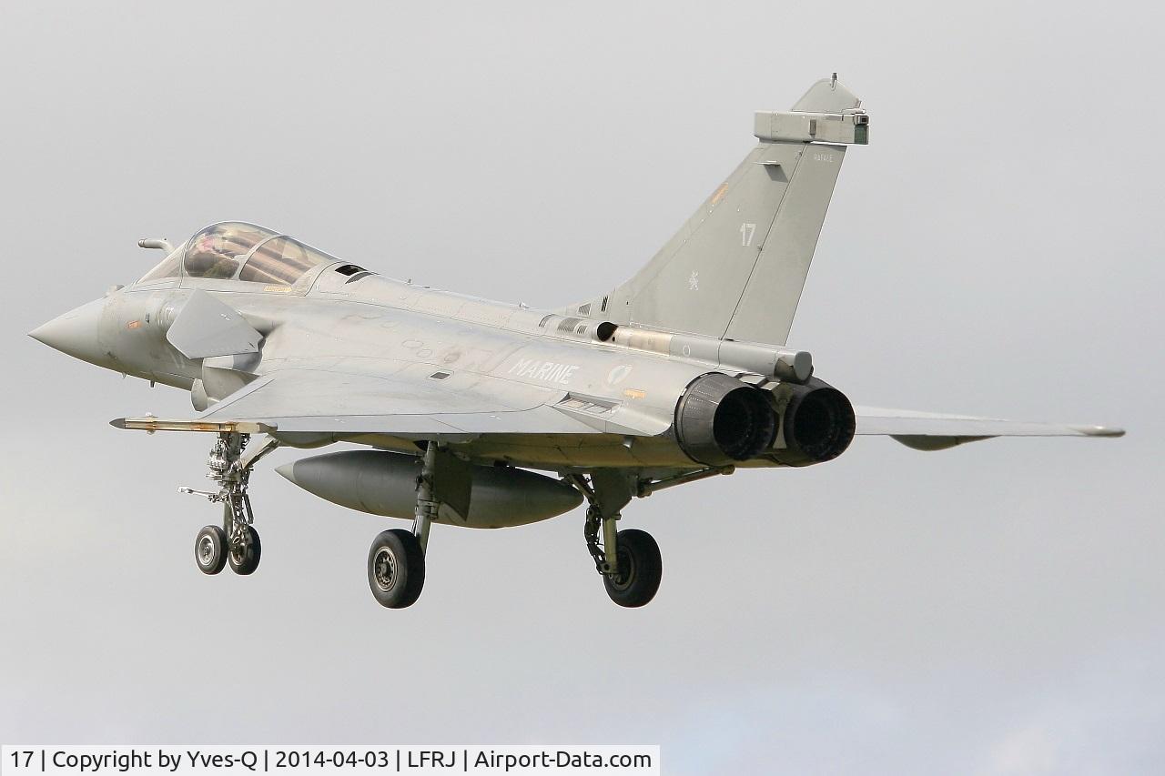 17, Dassault Rafale M C/N 17, Dassault Rafale M, On final rwy 26, Landivisiau Naval Air Base (LFRJ)