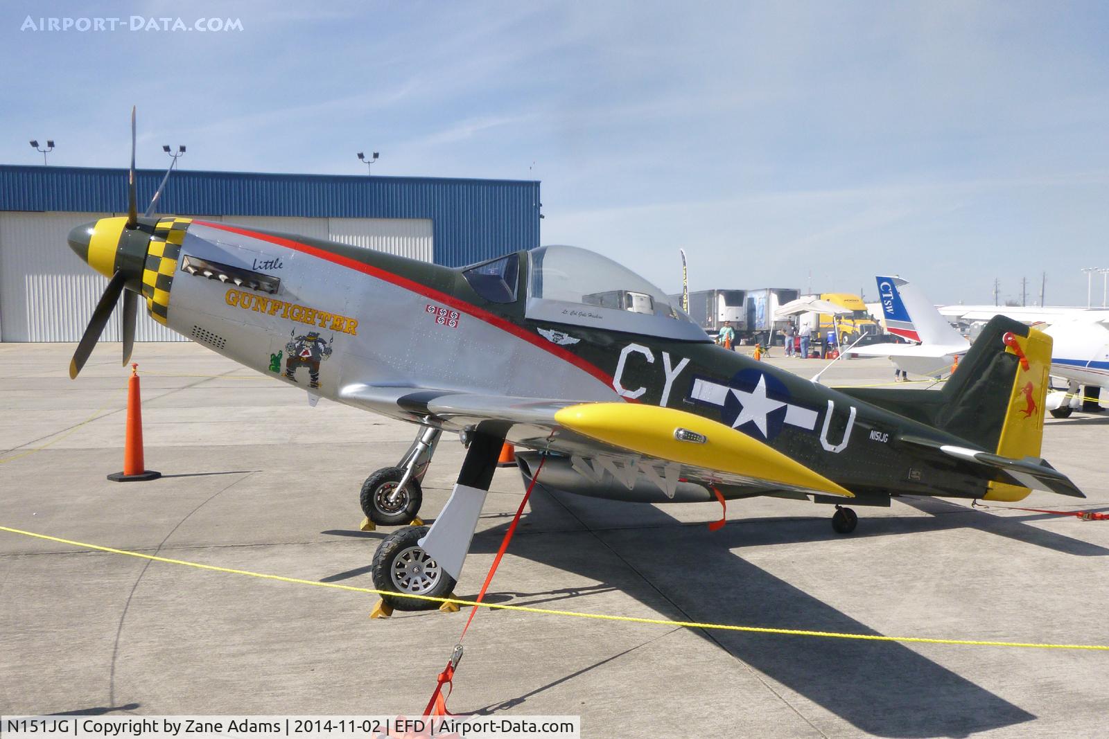 N151JG, 2013 Titan T-51 Mustang C/N MO8HV6SOHK0134, At the 2014 Wings Over Houston Airshow