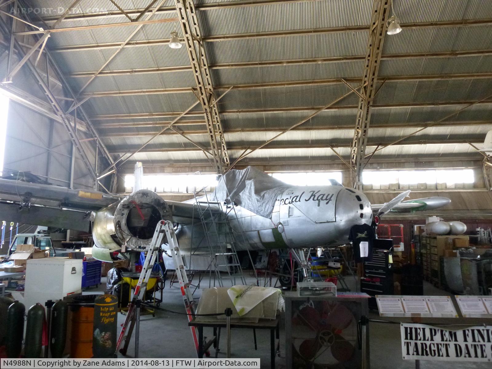 N4988N, 1964 Douglas-On Mark B-26K Counter Invader C/N 27477 (was 44-34198), Under restoration at the Vintage Flying Museum - Ft. Worth, TX