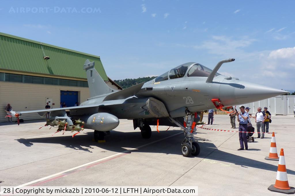 28, Dassault Rafale M C/N 28, Parked
