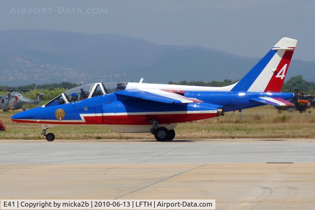 E41, Dassault-Dornier Alpha Jet E C/N E41, Taxiing. Number 4