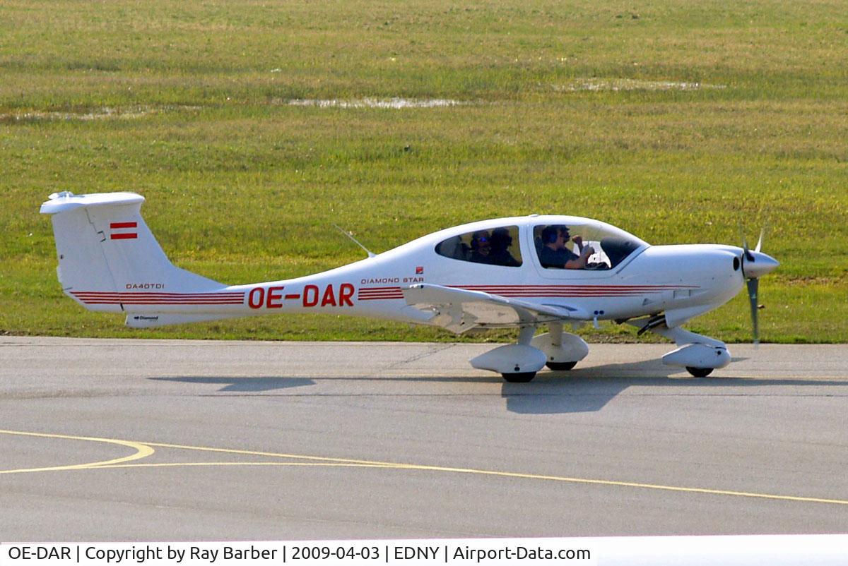 OE-DAR, Diamond DA-40TDI Diamond Star C/N D4.259, Diamond DA.40D Star TDI [D4.259] Friedrichshafen~D 03/04/2009