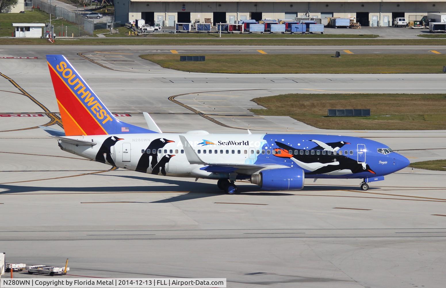 N280WN, 2007 Boeing 737-7H4 C/N 32533, Southwest Penguin One