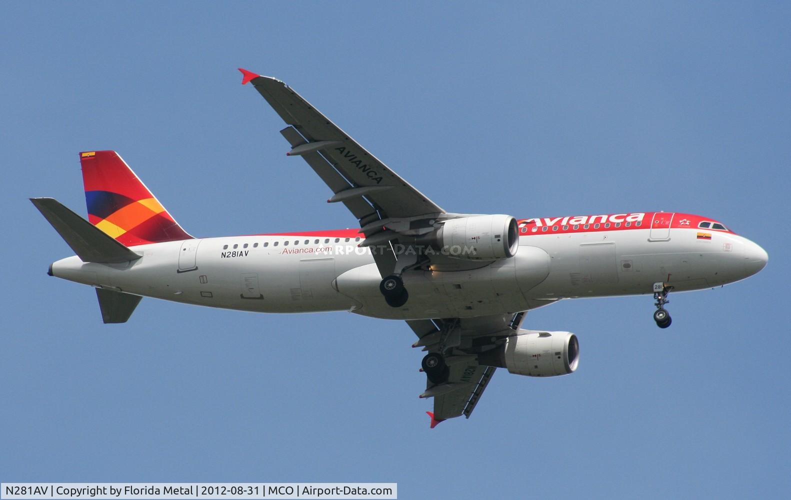 N281AV, 2010 Airbus A320-214 C/N 4281, Avianca