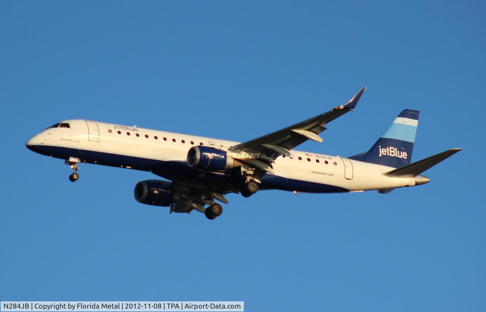N284JB, 2008 Embraer 190AR (ERJ-190-100IGW) C/N 19000144, Jet Blue