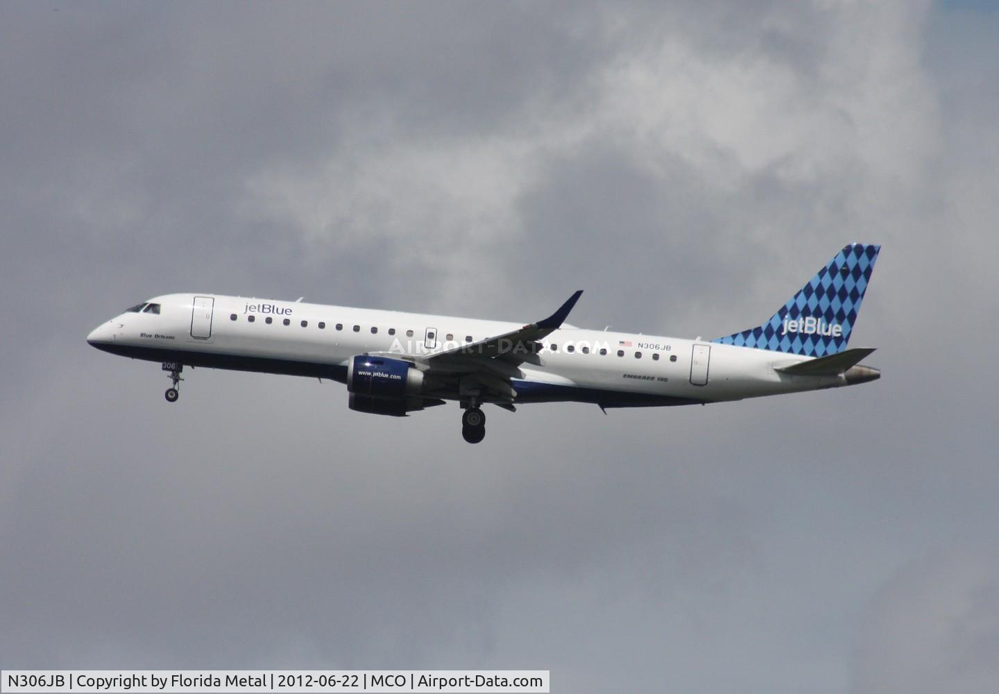 N306JB, 2009 Embraer ERJ-190-100 IGW 190AR C/N 19000272, Jet Blue
