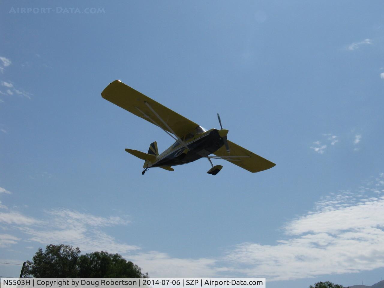 N5503H, 1978 Bellanca 8KCAB Super Decathlon C/N 413-78, 1978 Bellanca Super Decathlon, Lycoming AEIO-360 180 Hp, full inverted systems, on final for Rwy 22
