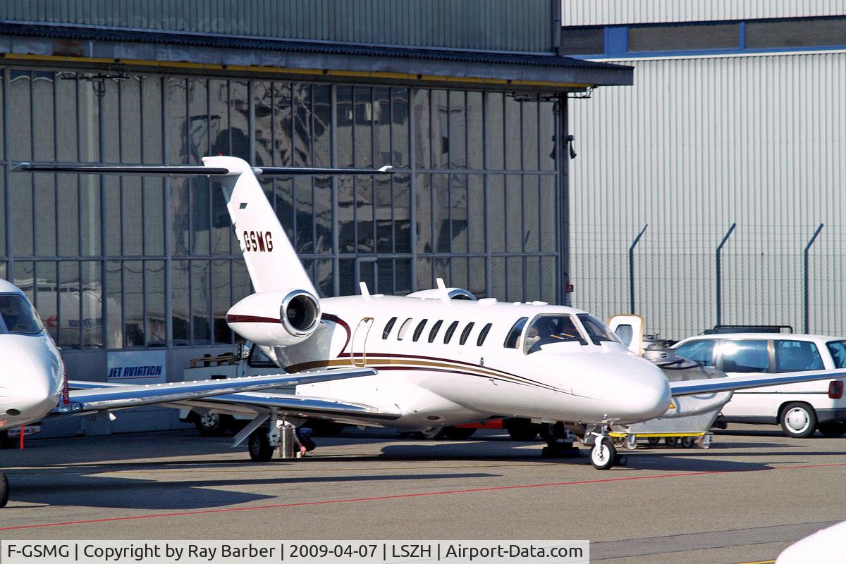 F-GSMG, 2008 Cessna 525B CitationJet CJ3 C/N 525B-0230, Cessna CitationJet CJ3 [525B-0230] Zurich~HB 07/04/2009
