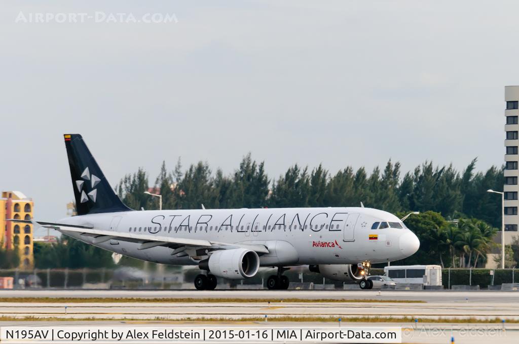 N195AV, 2012 Airbus A320-214 C/N 5195, Miami