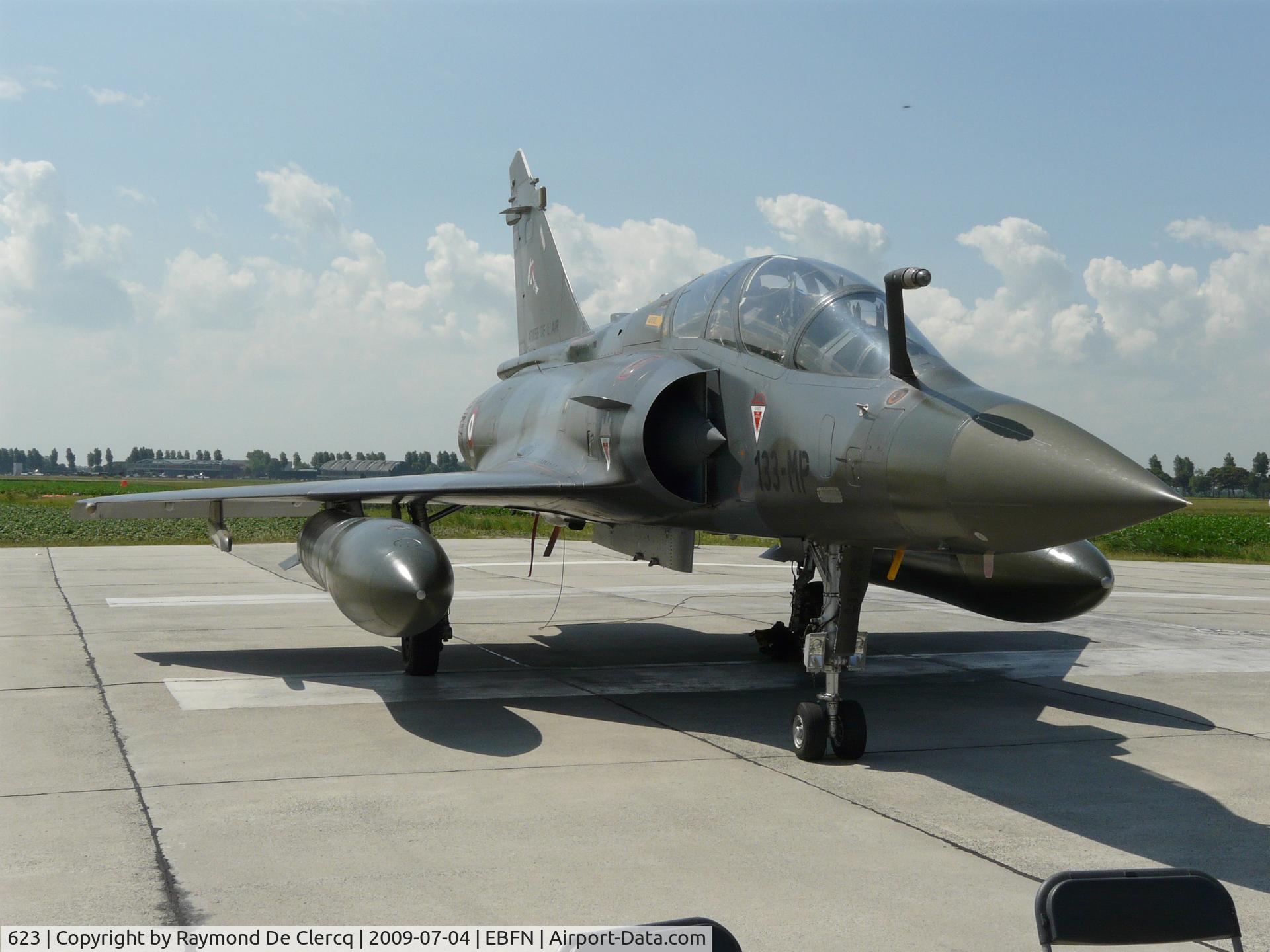 623, Dassault Mirage 2000D C/N 424, Static display at the Koksijde Airshow 2009.