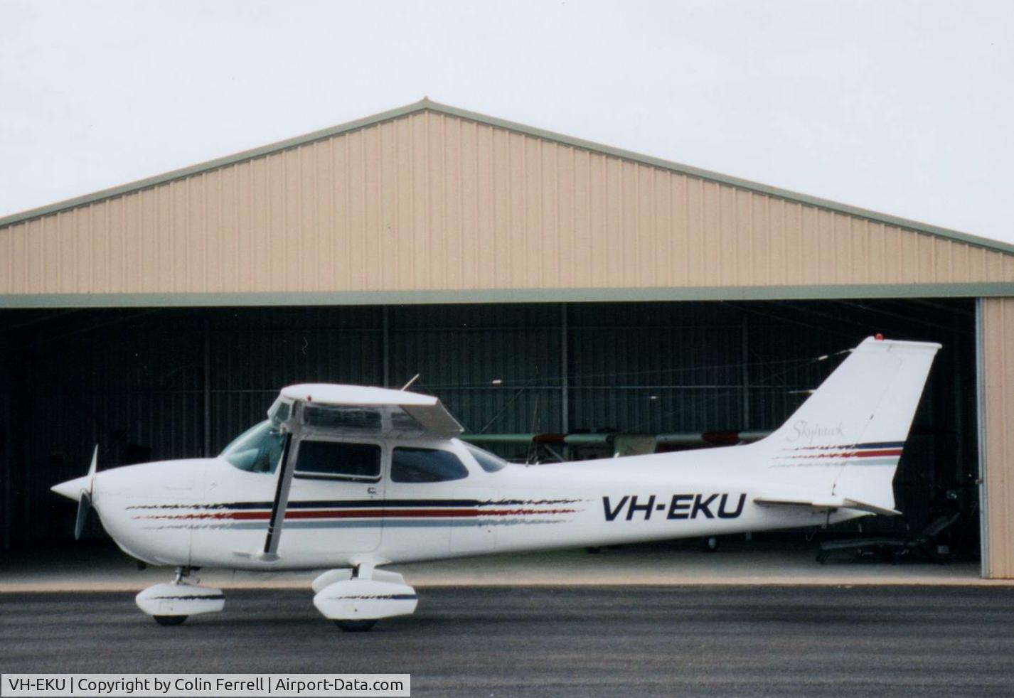 VH-EKU, 1971 Cessna 172L C/N 17259909, Owned this aircraft for eighteen years. This photo was taken in Carnarvon, Western Australia. It is now based in Narrogin Western Australia. It has been hangared for the entire time I have owned it.