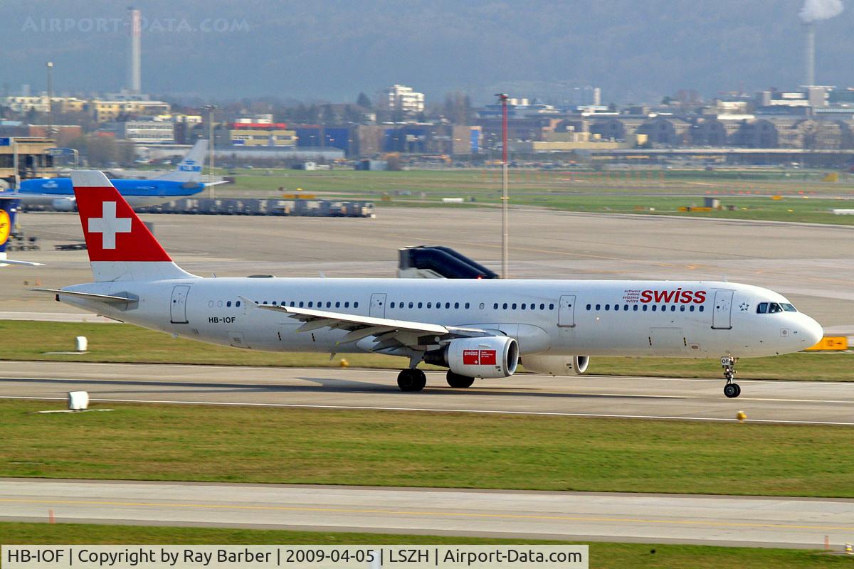 HB-IOF, 1995 Airbus A321-111 C/N 541, Airbus A321-111 [0541] (Swiss International Air Lines) Zurich~HB 05/04/2009