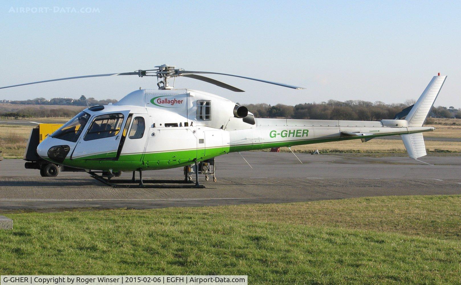G-GHER, 1998 Eurocopter AS-355N Ecureuil 2 C/N 5658, Visiting 'Twin Squirell' helicopter operated by Gallagher UK LLP.