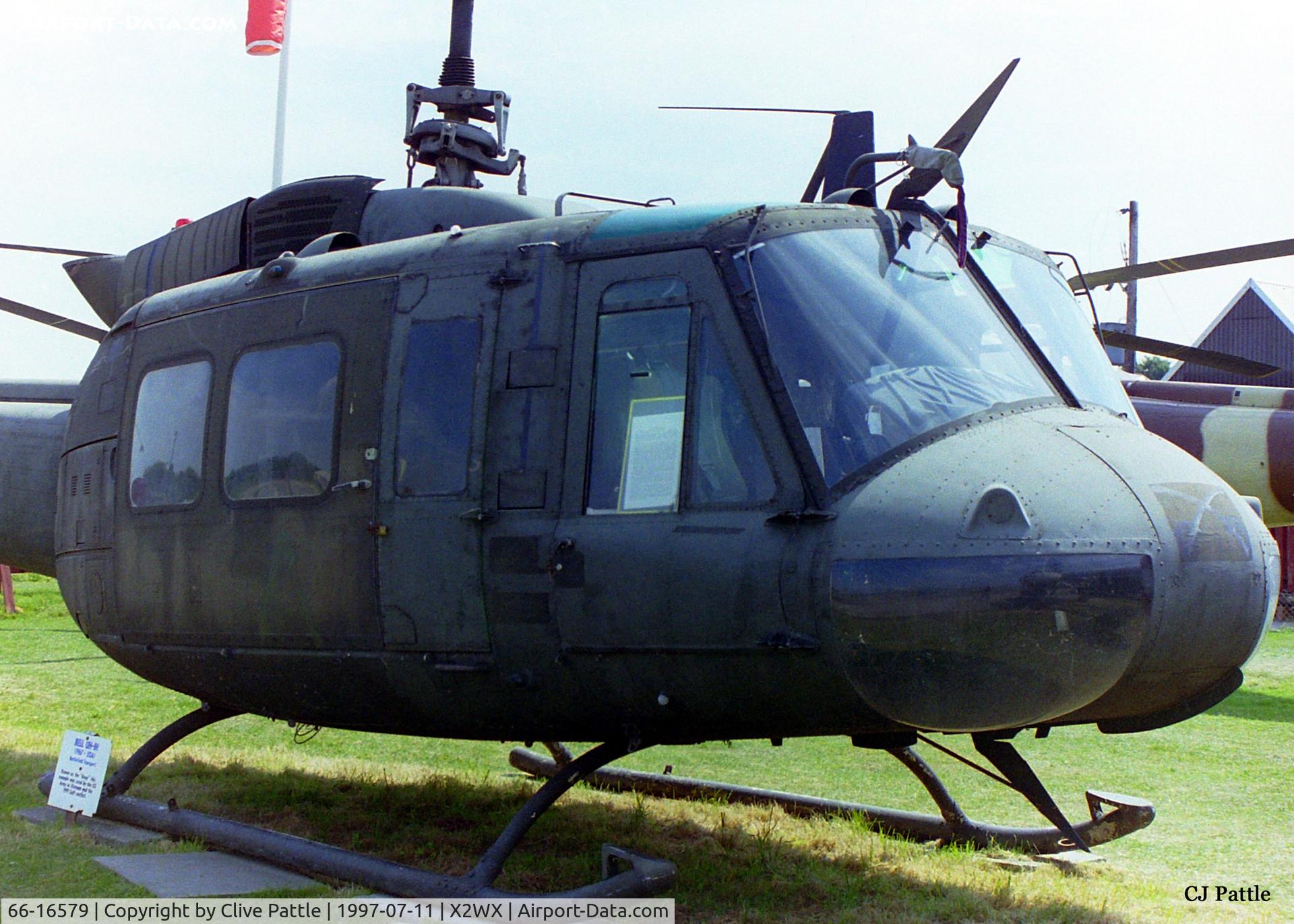 66-16579, 1967 Bell UH-1H Iroquois C/N 8773, Pictured in open storage at the IHM at Weston Super Mare.