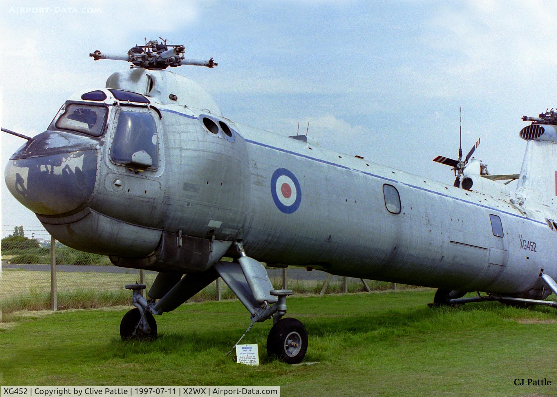 XG452, 1960 Bristol Belvedere HC.1 C/N 13347, Pictured in external storage/display at the IHM at Weston Super mare