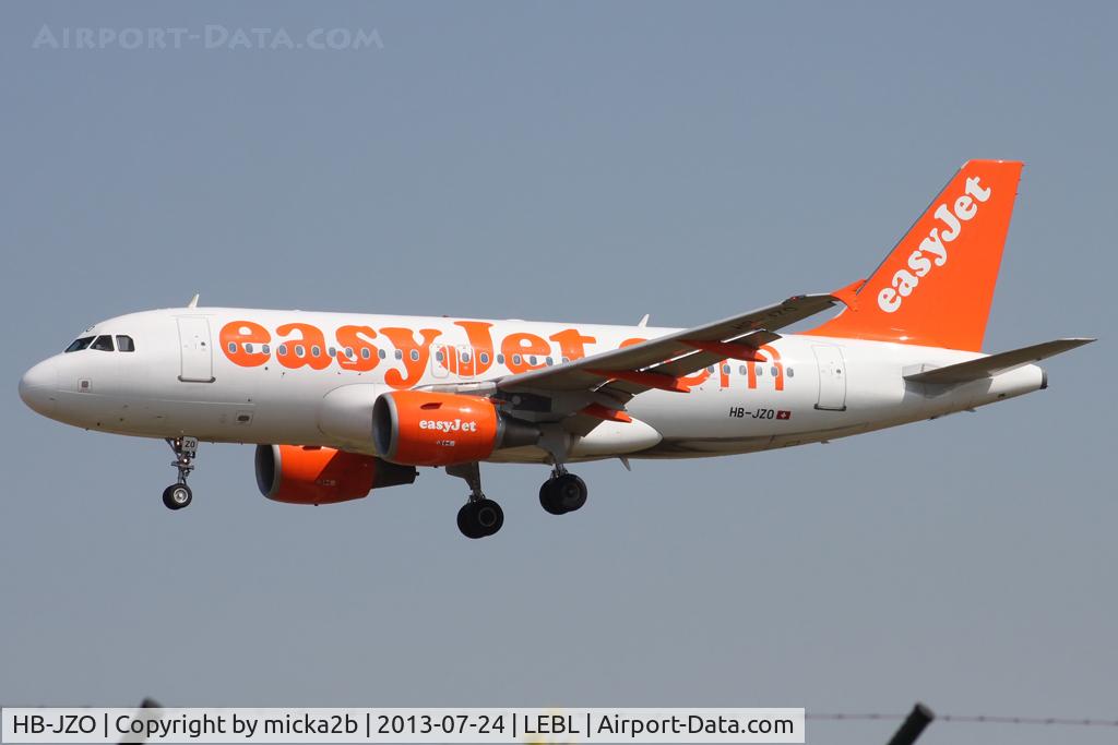 HB-JZO, 2005 Airbus A319-111 C/N 2398, Landing