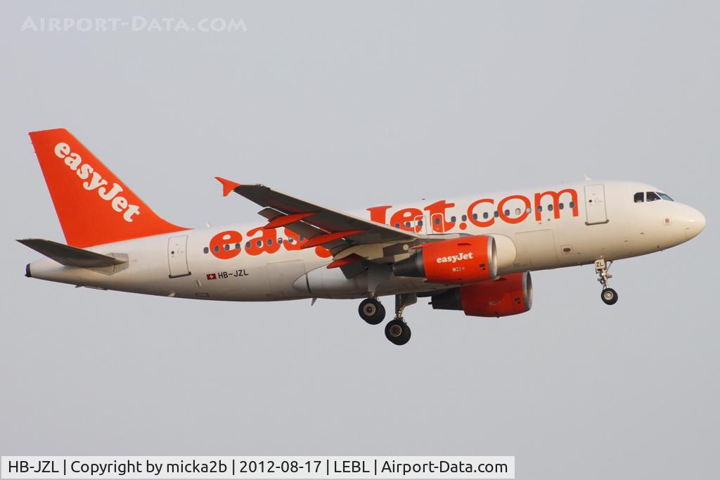 HB-JZL, 2004 Airbus A319-111 C/N 2353, Landing