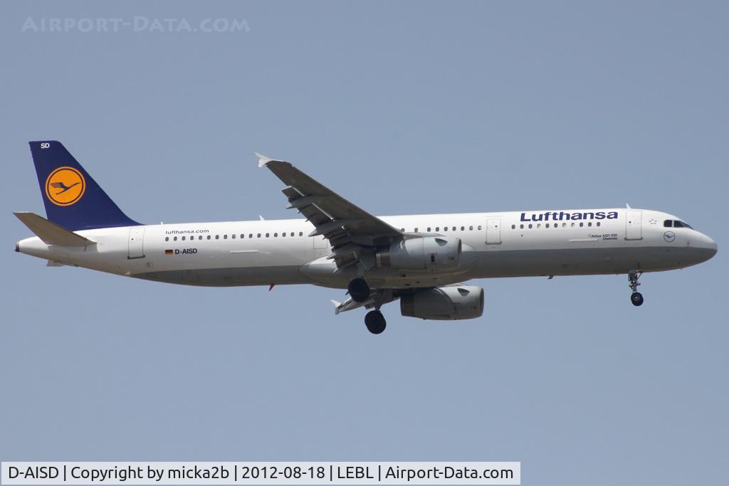 D-AISD, 2000 Airbus A321-231 C/N 1188, Landing