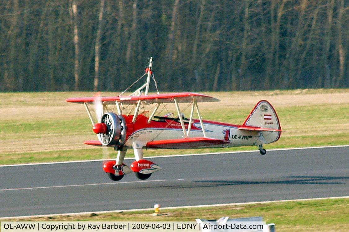OE-AWW, 1943 Boeing N2S-5 Kaydet (E75) C/N 75-5386, Boeing Stearman PT-13D Kaydet [75-5386] Friedrichshafen~D 03/04/2009