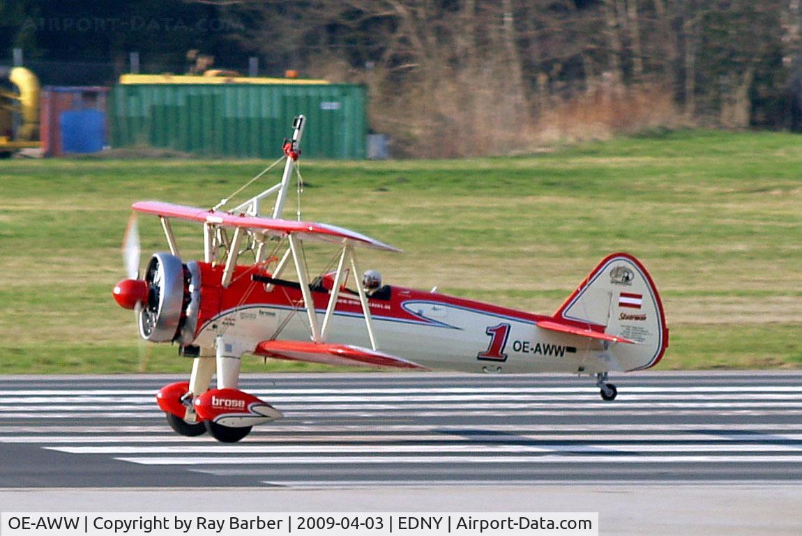 OE-AWW, 1943 Boeing N2S-5 Kaydet (E75) C/N 75-5386, Boeing Stearman PT-13D Kaydet [75-5386] Friedrichshafen~D 03/04/2009