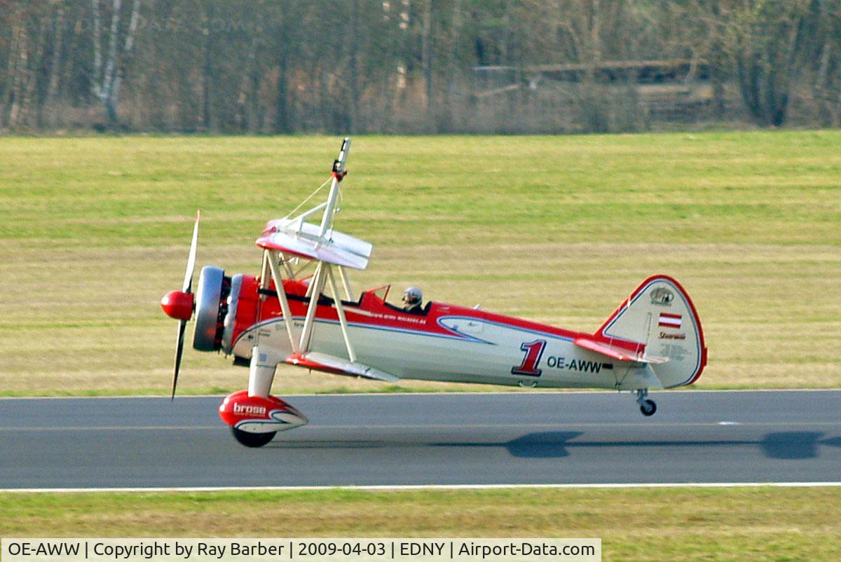 OE-AWW, 1943 Boeing N2S-5 Kaydet (E75) C/N 75-5386, Boeing Stearman PT-13D Kaydet [75-5386] Friedrichshafen~D 03/04/2009