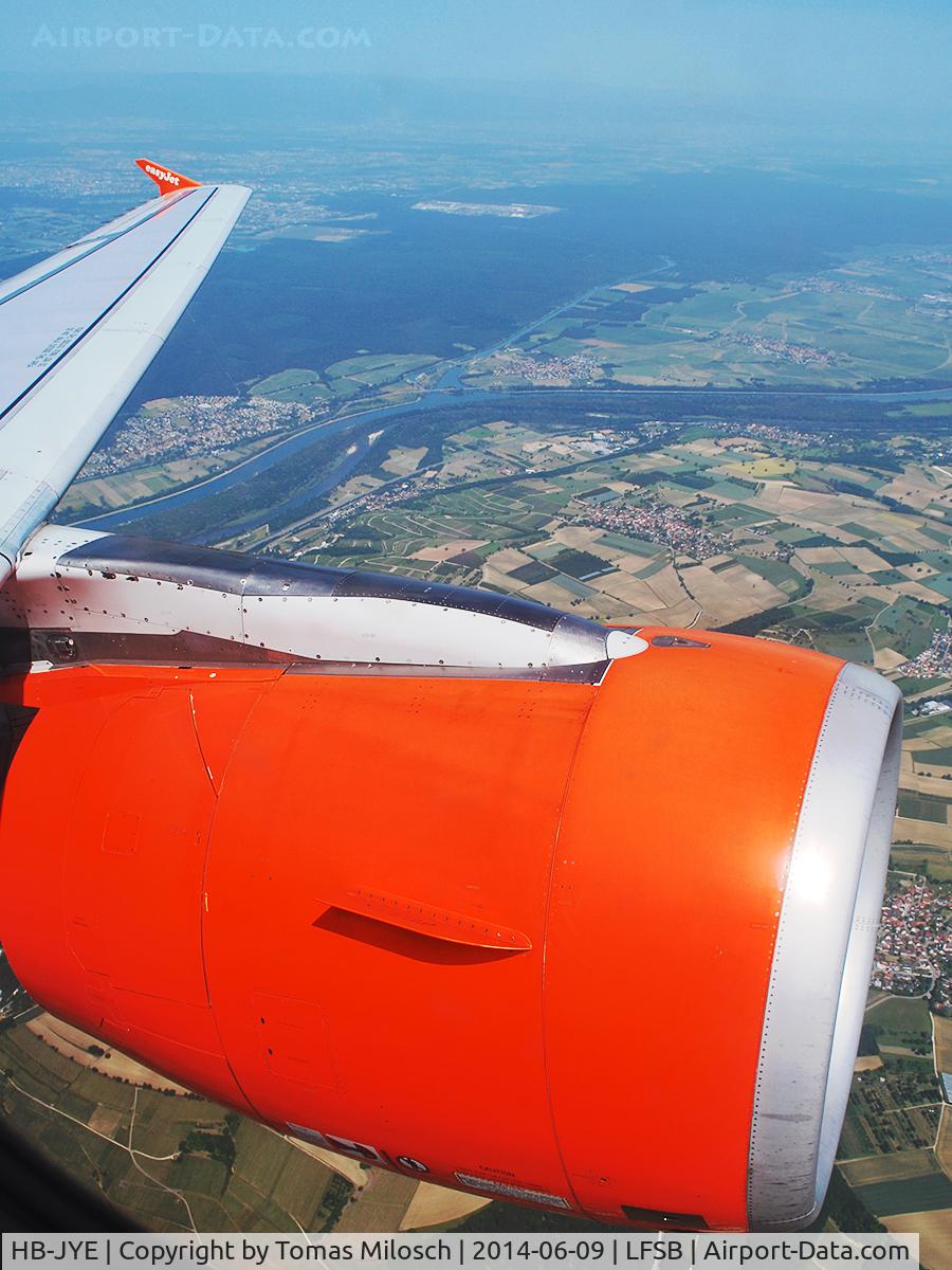 HB-JYE, 2009 Airbus A320-214 C/N 4006, Leaving BSL on this Easyjet flight to SXF