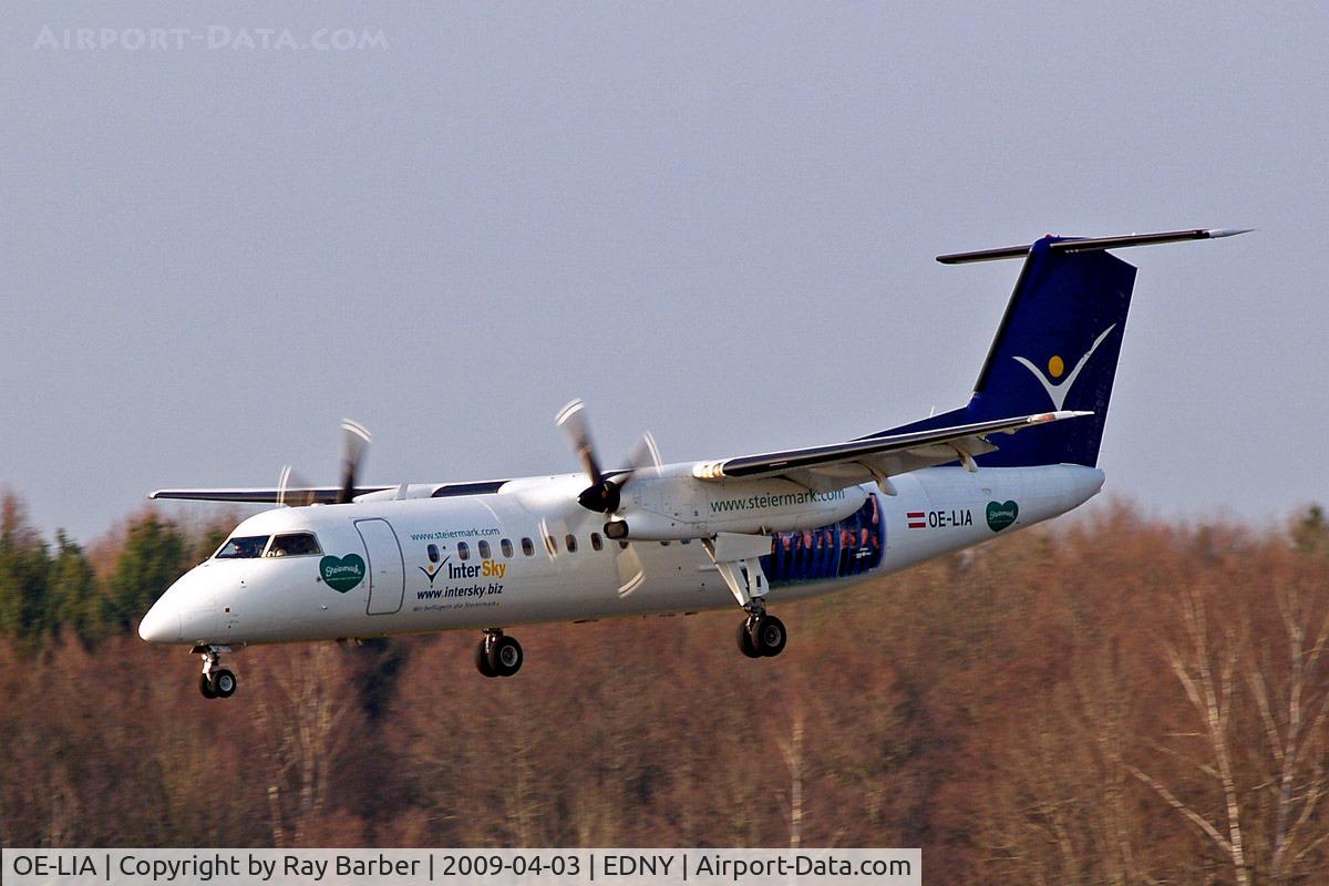 OE-LIA, 1997 De Havilland Canada DHC-8-314 Dash 8 C/N 505, De Havilland Canada DHC-8Q-314 Dash 8 [505] (Intersky) Friedrichshafen~D 03/04/2009