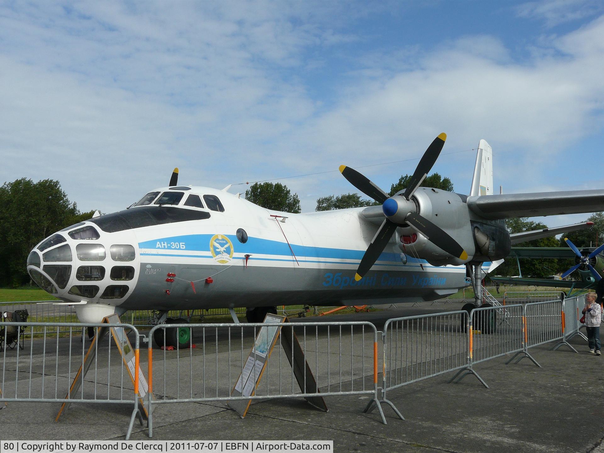 80, Antonov An-30 C/N 480, Koksijde Airshow 2011, static display.