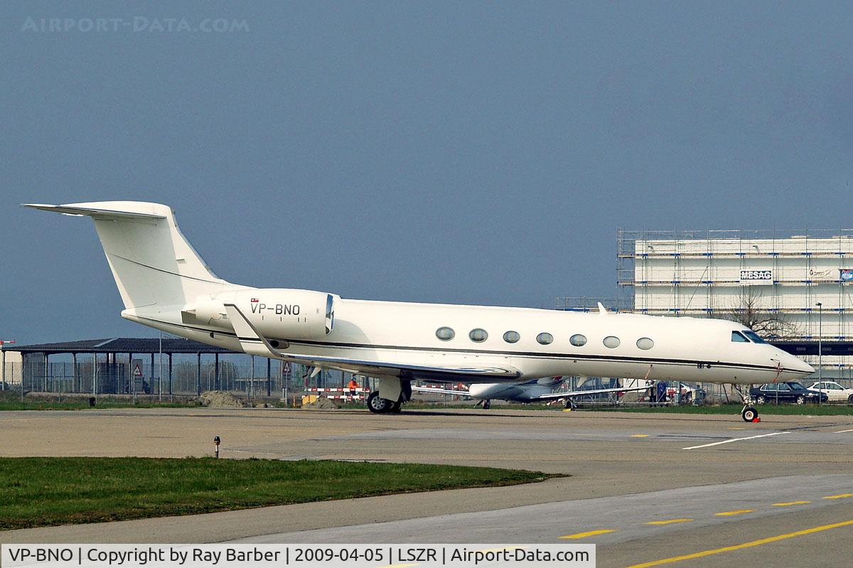 VP-BNO, 2004 Gulfstream Aerospace GV-SP (G550) C/N 5050, Gulfstream G550 [5050] Altenrhein~HB 05/04/2009