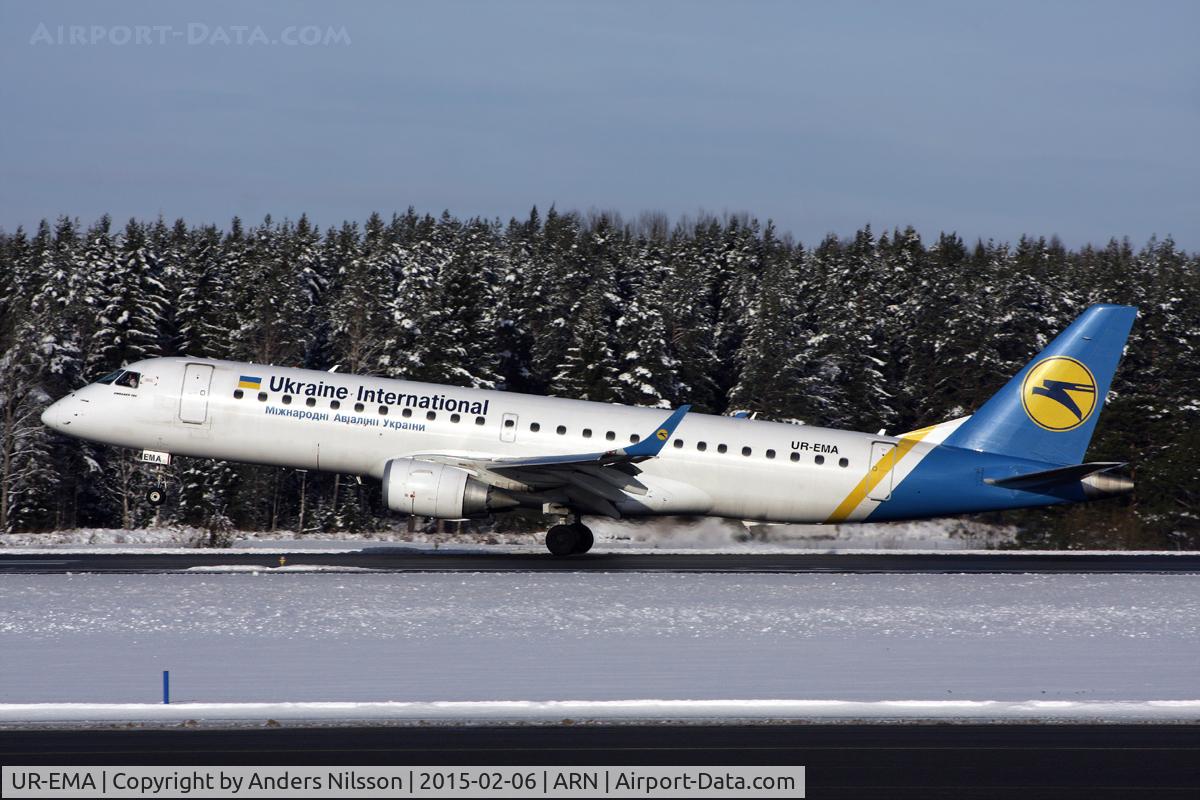 UR-EMA, 2011 Embraer 190LR (ERJ-190-100LR) C/N 19000494, Landing runway 26.