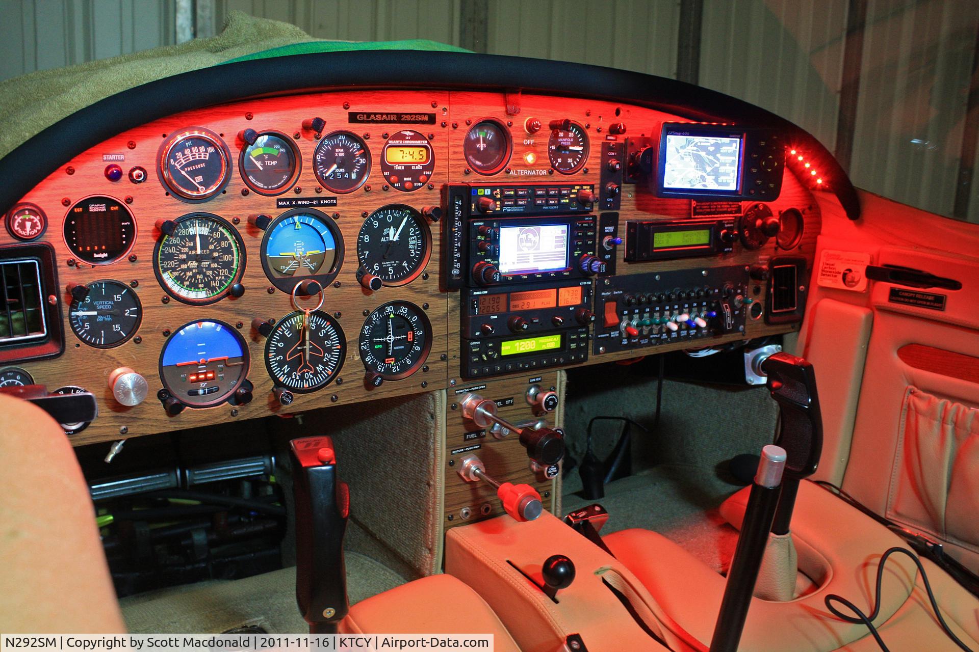 N292SM, Stoddard-Hamilton Glasair SH-2FT C/N 663, Glasair N292SM IFR Panel