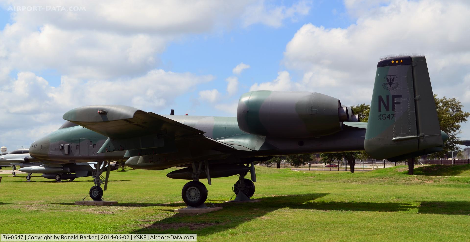 76-0547, 1976 Fairchild Republic A-10A Thunderbolt II C/N A10-0094, LMTC parade field