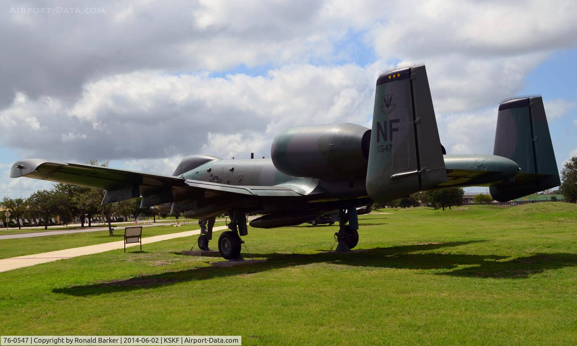 76-0547, 1976 Fairchild Republic A-10A Thunderbolt II C/N A10-0094, LMTC parade field