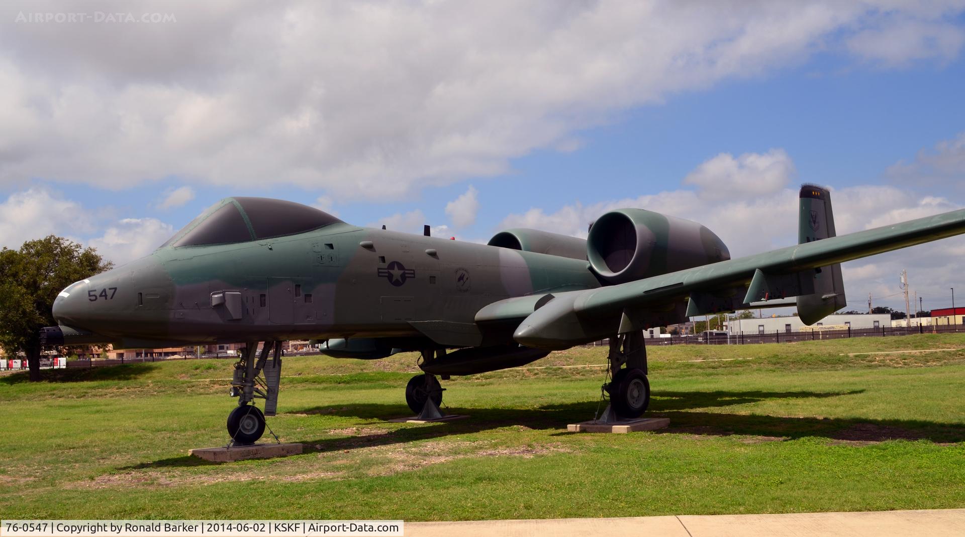76-0547, 1976 Fairchild Republic A-10A Thunderbolt II C/N A10-0094, LMMTC parade field