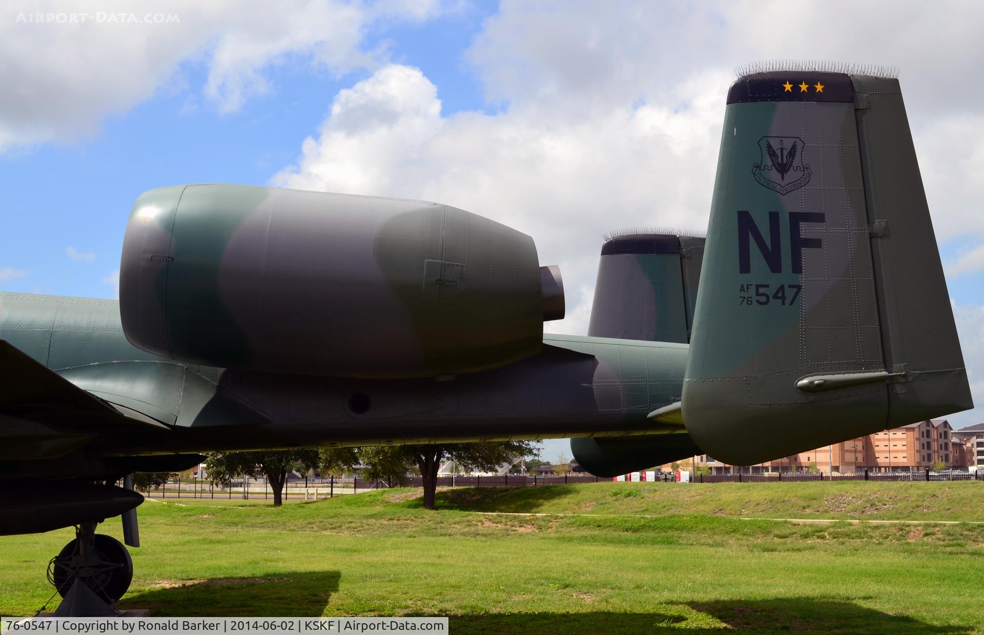 76-0547, 1976 Fairchild Republic A-10A Thunderbolt II C/N A10-0094, LMTC parade field