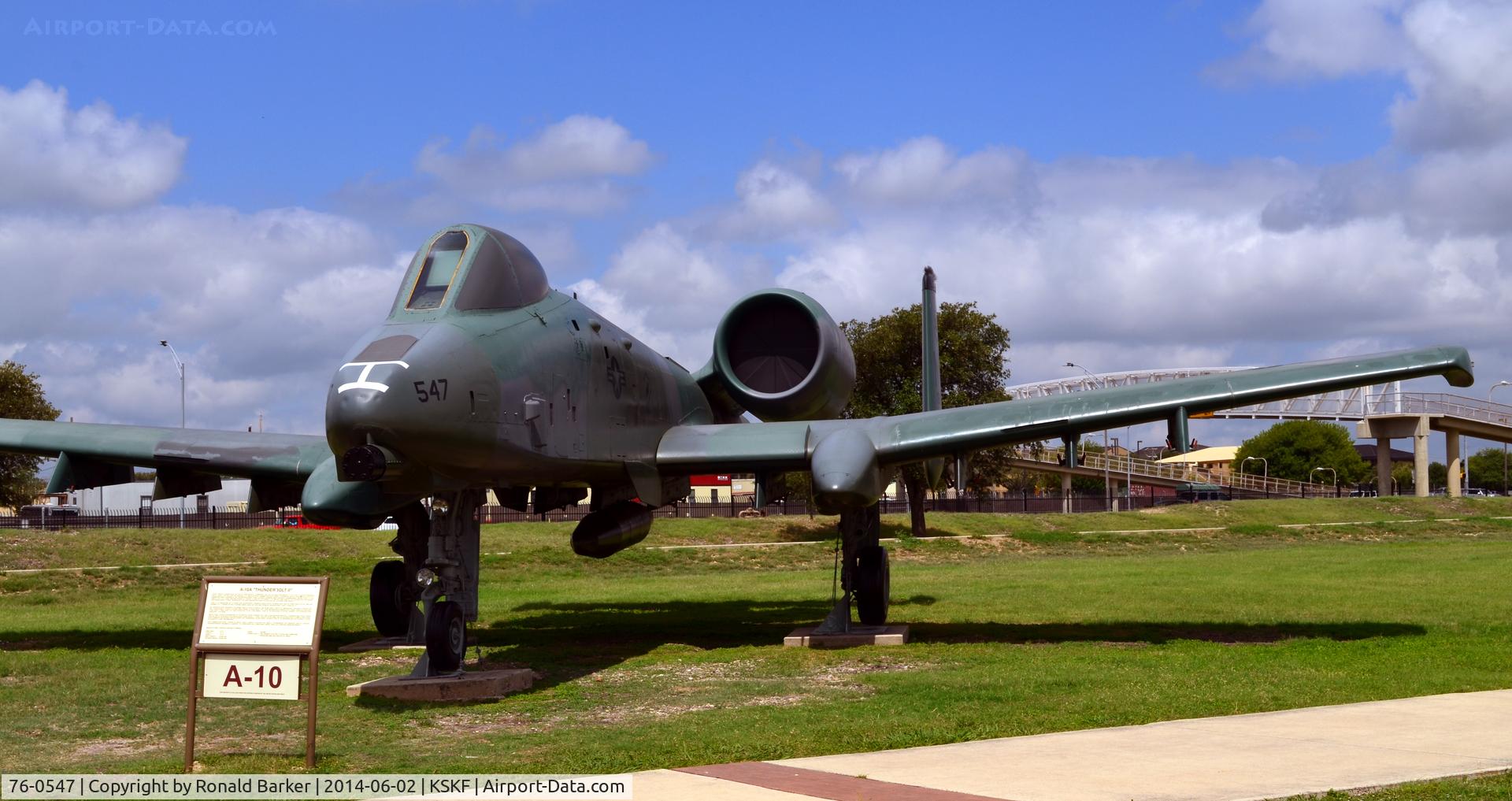 76-0547, 1976 Fairchild Republic A-10A Thunderbolt II C/N A10-0094, LMTC parade field