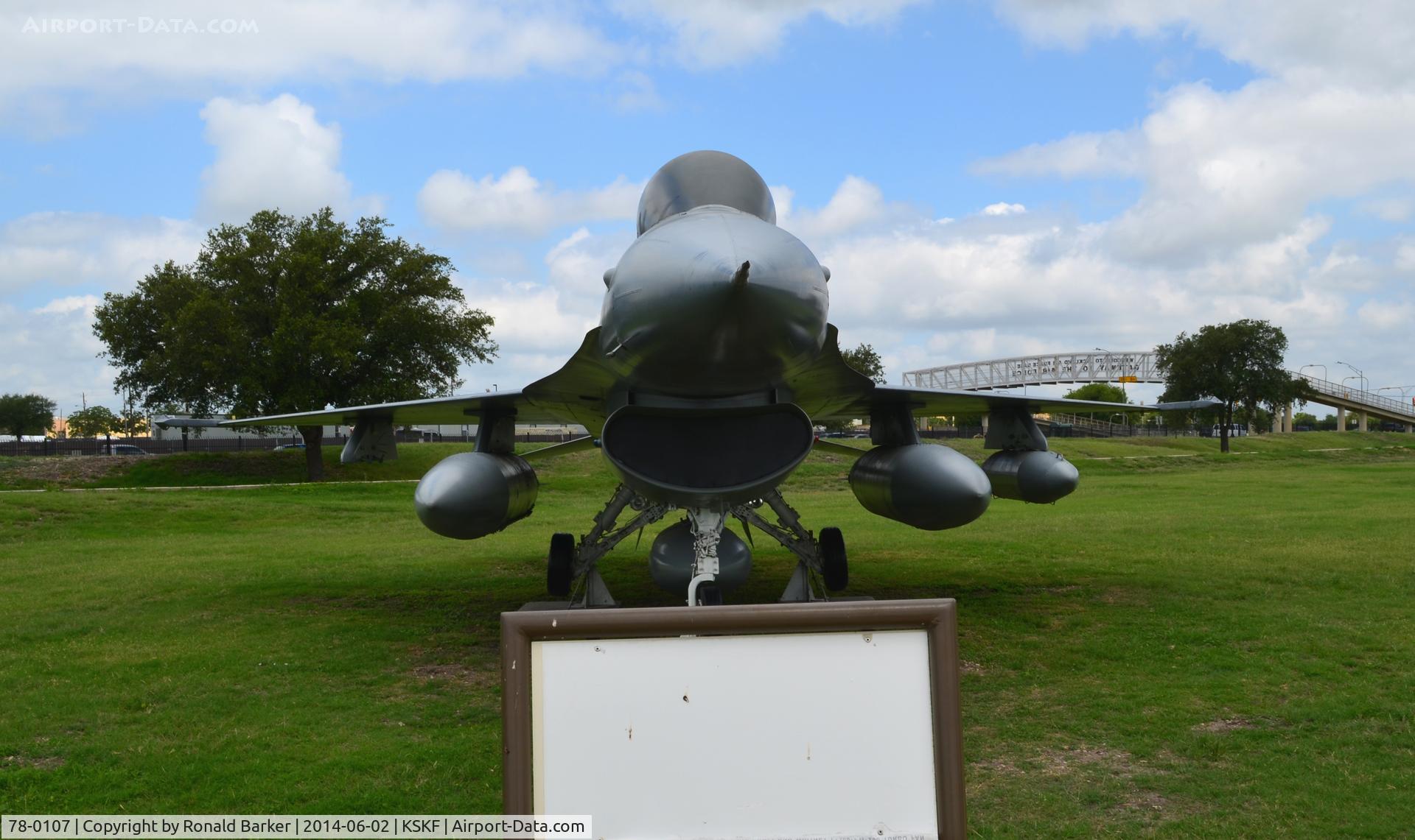 78-0107, 1978 General Dynamics F-16B Fighting Falcon C/N 62-33, LMTC parade field