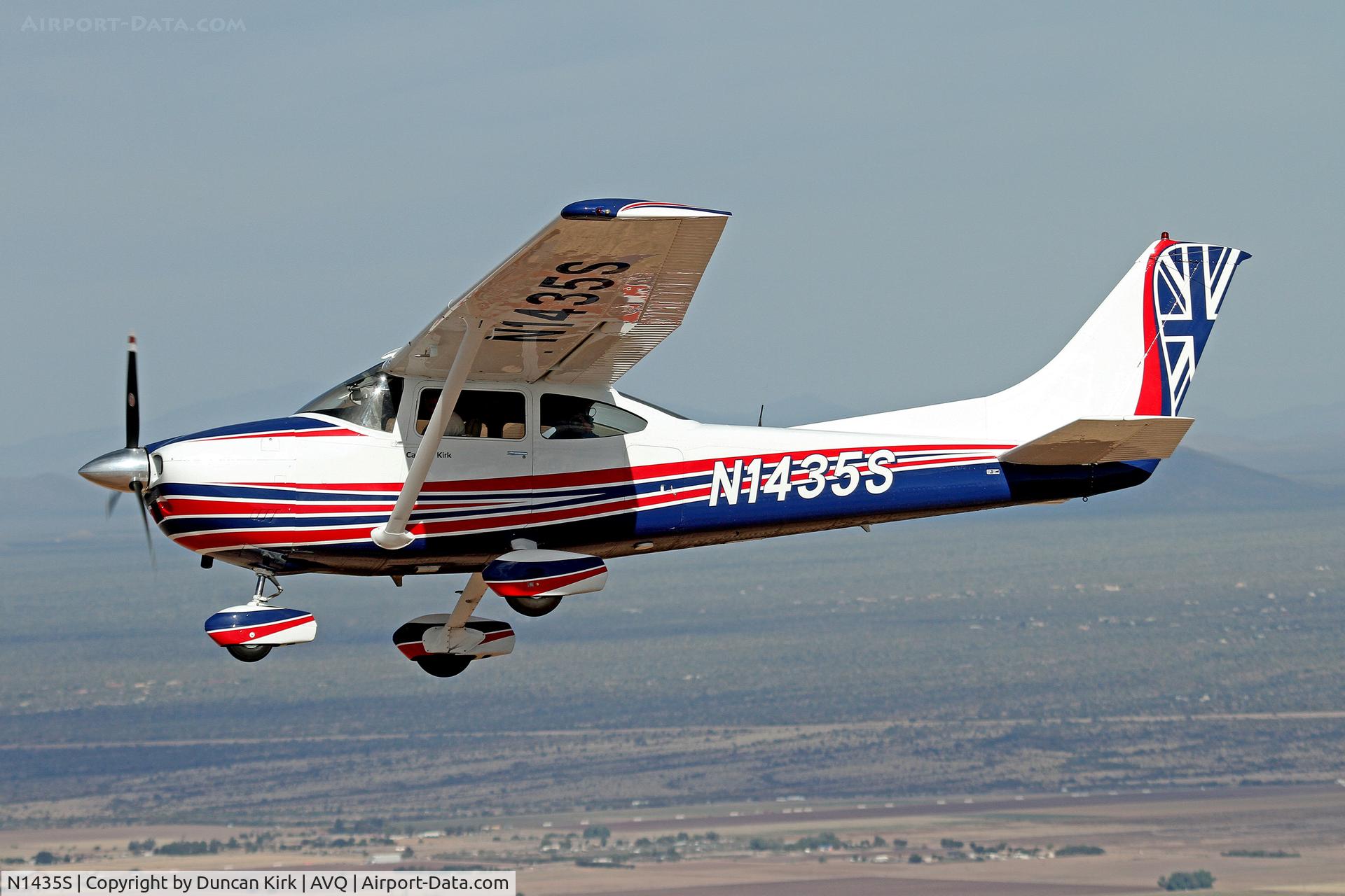 N1435S, 1976 Cessna 182P Skylane C/N 18264983, Air to air of my plane near Marana, AZ