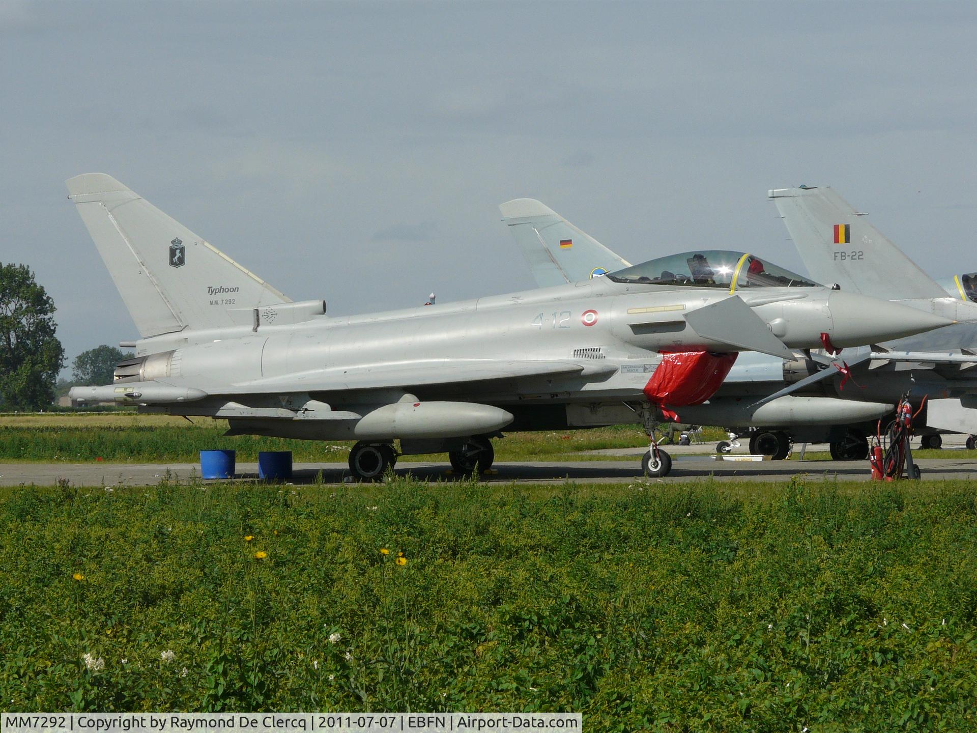 MM7292, Eurofighter EF-2000 Typhoon S C/N IS024, Static display at the Koksijde Airshow 2011.