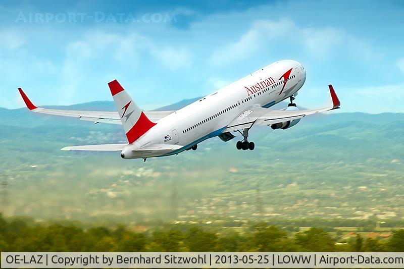 OE-LAZ, 1999 Boeing 767-3Z9 C/N 30331, Take off VIE