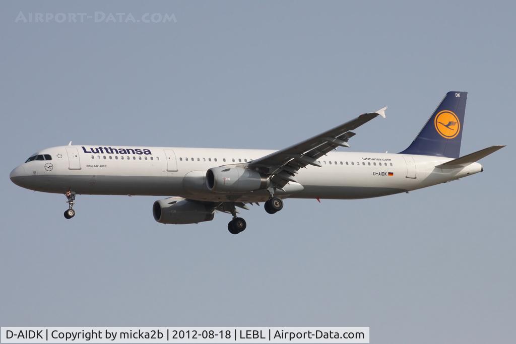 D-AIDK, 2011 Airbus A321-231 C/N 4819, Landing