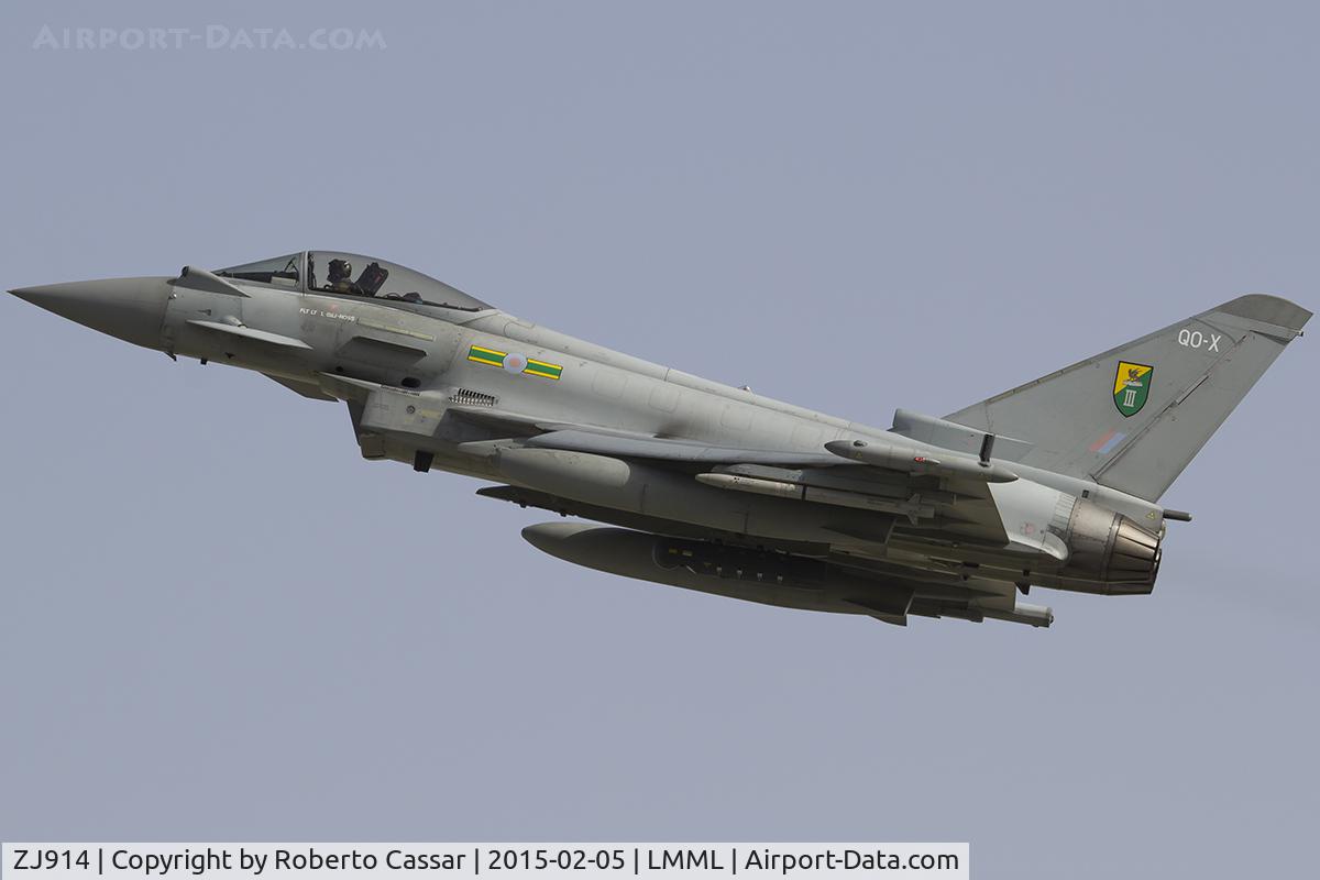 ZJ914, 2005 Eurofighter EF-2000 Typhoon FGR4 C/N 0051/BS005, Departing East to Oman part of AscotFlight9645