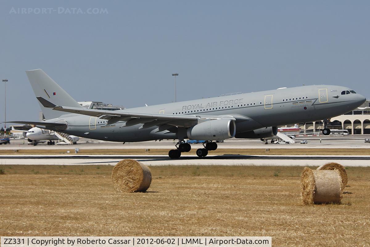 ZZ331, 2011 Airbus KC2 Voyager (A330-243MRTT) C/N 1248, Departing Luqa Airfield