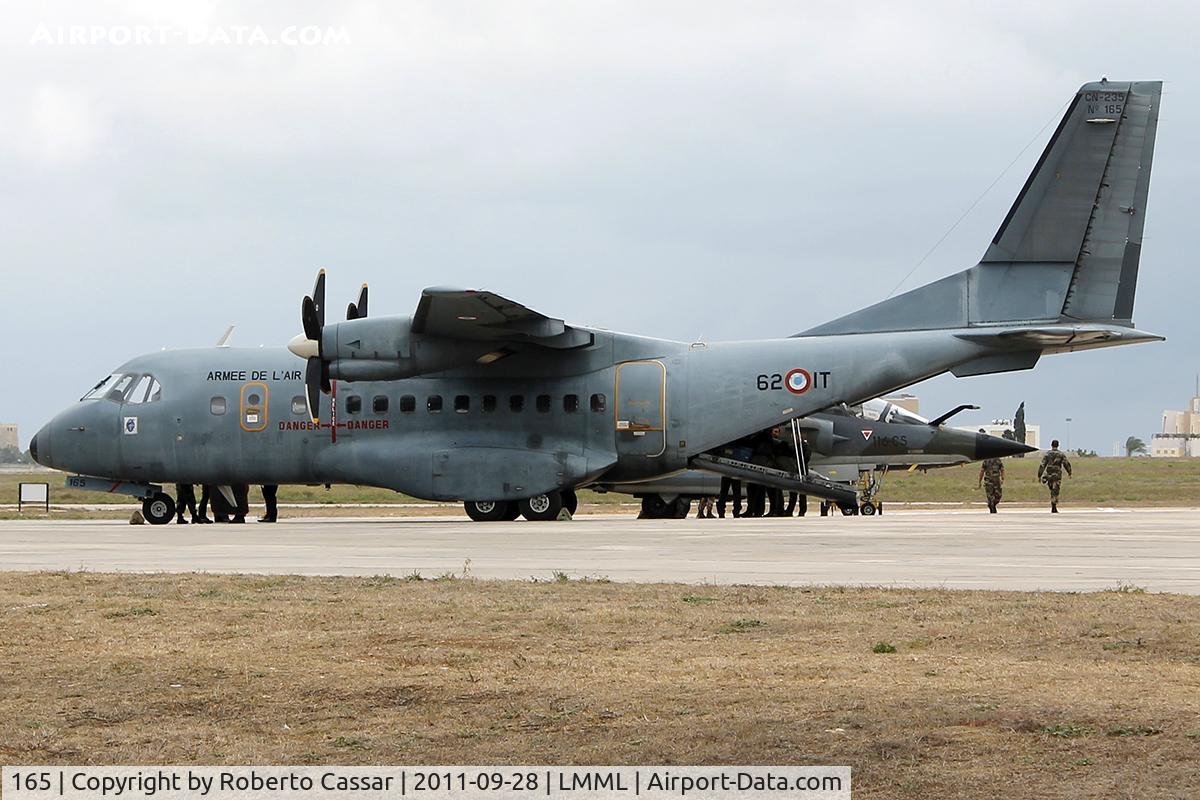165, Airtech CN-235-200M C/N C165, Park4 with Mirages behind it