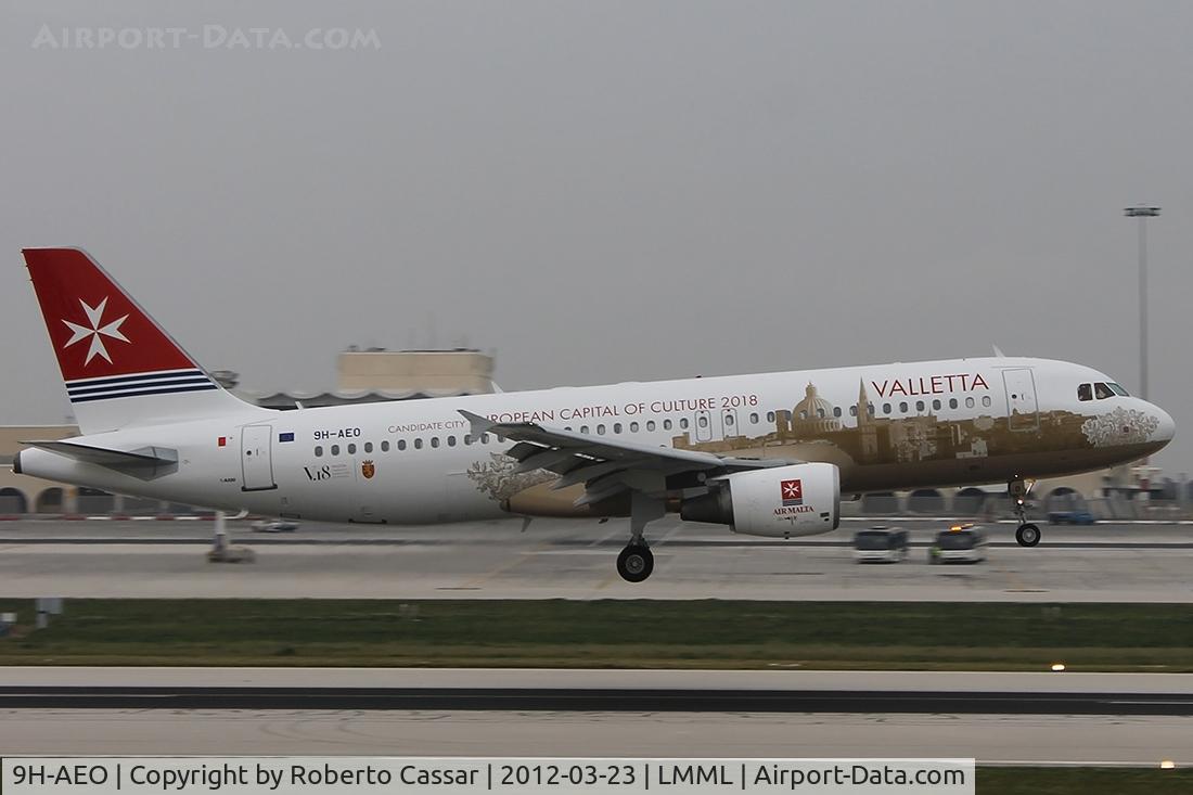 9H-AEO, 2006 Airbus A320-214 C/N 2768, Arriving for the first time in Malta with the back then ''New Livery''. Performing a lowpass runway 13 upon arrival